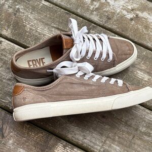 Frye Brown Leather Sneakers size 7